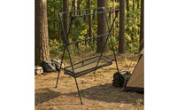Foldable A-Shaped Structure Rack Portable Aluminum Hanging Stand Outdoor Use Household Organizer