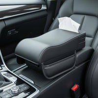 Universal Armrest Cover Box Elevator Non-Slip Surface Center Console Cushion with Storage Breathable Material Armrest Cover Organizer for Road Trips