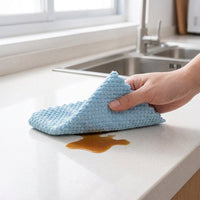 Coral Fleece Cleaning Cloths and 30x30cm Microfibre Cloth, Reusable Microfibre Towel for Kitchen and Car, Absorbent for Glass and Floor Surfaces