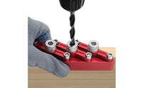 Alignment Markings Dowel Drilling Jig Clamp Screws 90-Degree Drill Guide Compact Power Tool Accessory Wear-Resistant