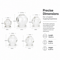 Glass Cupping Set, Professional Fire Cupping Jars for Flexibility & Tension Relief, Portable Traditional Chinese Technique