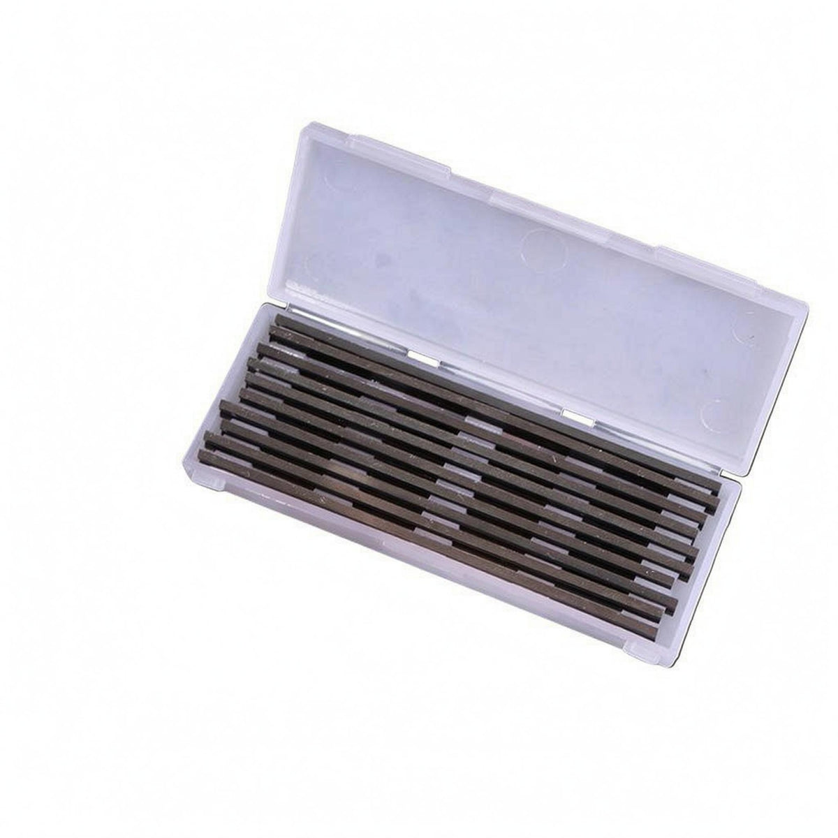10 Pieces Hard Alloy 82 Mm Planer Blade Dark Metal Finish Carbide Planer Blade Narrow Rectangular Power Tool Part Wood Cutting