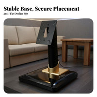 Mounting Screws Included KTV Machine Stand VESA Compatible (75x75mm, 100x100mm) Touchscreen Floor Stand Vertical Display Pedestal for Commercial Kiosks, Taverns, Home Entertainment