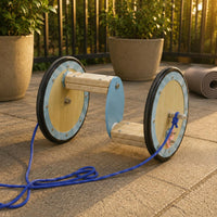 Sensory Training Foot Pedal Balance Bike Stable Support Wooden Long-Lasting for Children