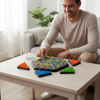 Logical Thinking Training Chain Triangle Chess Game Spatial Reasoning Triangle Linking Game Parent-Child Interaction Educational Toy Strategic Gameplay for Children, Party