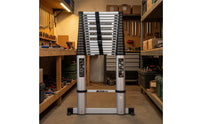 Telescopic Ladder Aluminum Extension Ladder Compact for Home, Workshop