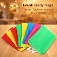 Custom Advertising Flags Banner 10 Pack Colorful Outdoor Flags 27x39 inch - DIY Flag Customize with Logo Image Text for Businesses - Double Stitched
