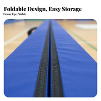 Lightweight Foldable Balance Beam Cushioned Padding Folding Balance Beam Non-Slip Base High Density Foam for Children, Toddlers, Beginners, Training, Playroom, Studio, Backyard