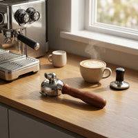 304 Stainless Steel 58mm Portafilter Detachable Design E61 Group Head Portafilter Easy to Clean for Baristas, Coffee Enthusiasts, Home Cafe