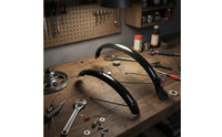 2 Pieces Cycle Mudguard Set Glossy Folding Bike Mudguard Universal Bike Fenders Set for Commuters
