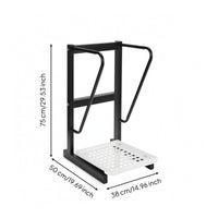 Steel Golf Bag Rack Rectangular Perforated Golf Rack Heavy-Duty for Home Use