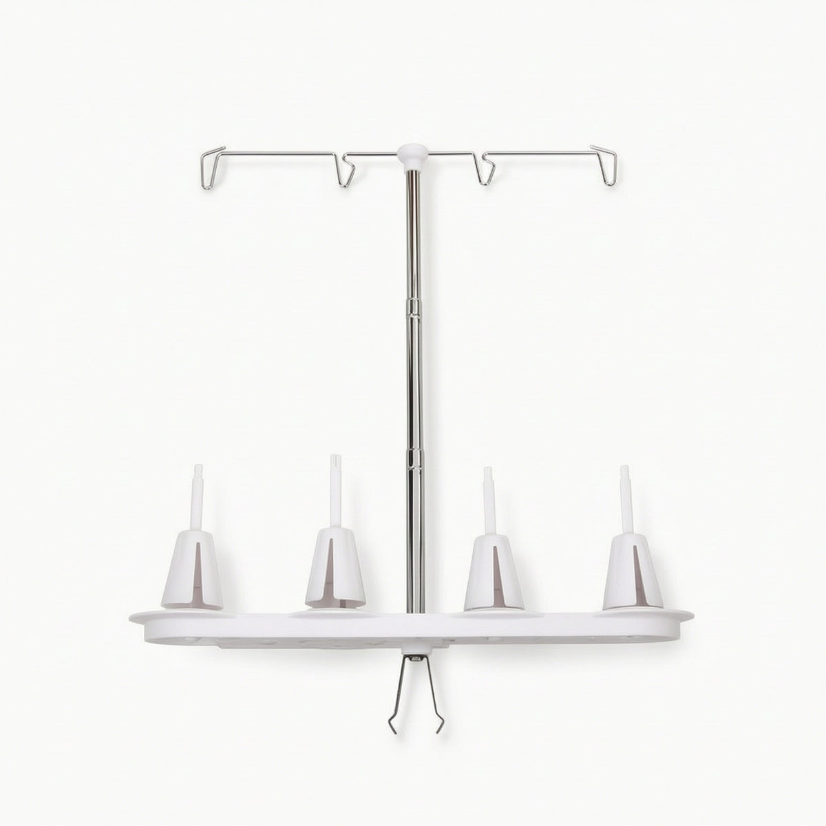 Four-Thread Spool Stand Space-Saving Thread Stand with Four Hooks Sewing Accessory Heavy-Duty Ergonomic for Quilters