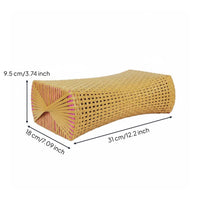Breathable PE Rattan Summer Pillow Cooling Hard Headrest Waterproof Bedding Accessory Easy to Clean for Steam Room