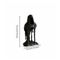 Festive Gift Melting Grim Reaper Statue Collectible Melting Grim Reaper Figurine Dark Humor Medieval Death Figurine Miniature for Desk, Office, Study
