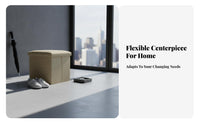Multi-Functional Foldable Storage Ottoman Foldable Design Foldable Seat Box Space-Saving Household Furniture adaptable for Apartment Dwellers, householders, Entrymethod, Living Room, Bedroom, Bathroom