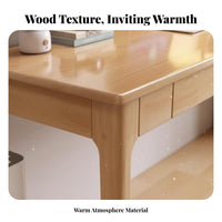Space-Saving Narrow Wooden Desk full Wood Study Table Multi-Purpose Household Furniture Minimalist Design for Apartment Dwellers, Home Office Workers, Professionals, Small Spaces, Bedroom
