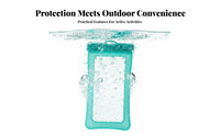 Double-Sided Phone Dry Bag Floats on Water Waterproof Phone Protector Clear Photography Window for Swimmers, Beachgoers, Swimming Pool, Snorkeling