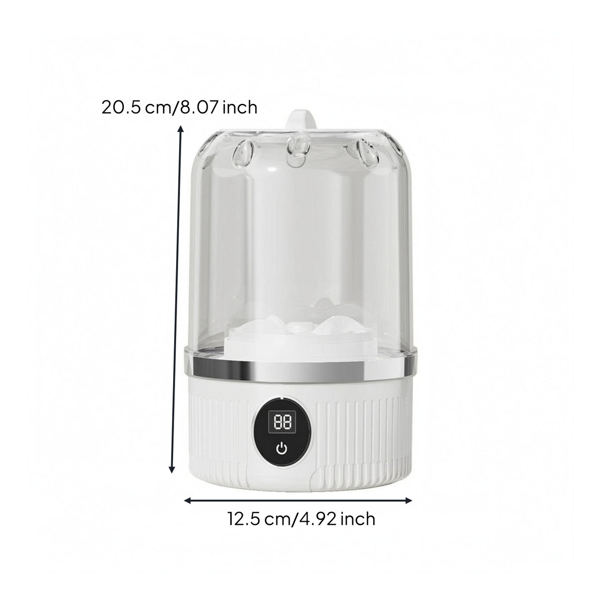Wireless Mini Washing Machine Transparent Chamber Portable Mini Washer