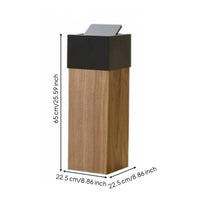 Nordic design Wastebasket Space-Saving Wooden Trash Can Household Storage for Living Room, Hotel