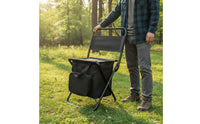 Camping Chair with Cooler Portable Chair with Cooler Bag Insulated Fishing Stool with Bag for Campers, Anglers, Picnics, Beach