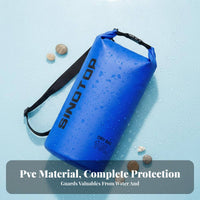 10L Fold-over Sealed Dry Bag Floatable Phone Waterproof Bag Small Waterproof Sack for Beachgoers, Beach Goers, Swimming, Water Sports, Kayaking