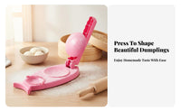 Dumpling Wrapper Press and Form Food-Grade PP Material Manual Dumpling Pastry Former Easy to Use Ravioli Maker Tool for Beginners, Kids, Home