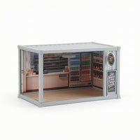 Plastic Container House with LED Light Easy Assembly DIY Room Box Cozy Mini House Building Kit Stunning for Craft Time
