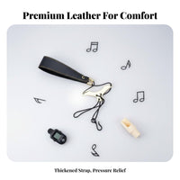 Long-Lasting Metal Hook Clarinet Neck Strap Ergonomic Design Clarinet Support Strap Heavy-Duty for Students, Beginners, Marching Band