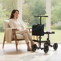 Knee with Storage Bag Comfortable Foldable Knee Stable Mobility Aid for Patients, Adults,