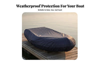 Inflatable Boat Cover Anti Inflatable Dinghy Cover Watercraft Accessory Debris Resistant Long-Lasting for Fishermen, Marina