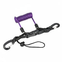 Spring Coiled Diving Leash Anti-Drop Scuba Coil Lanyard Scuba Camera Leash for Underwater Photographers