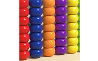 Child-Led Wooden Peg Board with Beads Fine Motor Wooden Peg Board Bead Game Hand-Eye Coordination Educational for Toddlers, Preschoolers, Preschool, Homeschool, Playroom