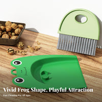 Mini Broom and Dustpan Set Soft Bristles Portable Countertop Crumb Sweeper for Kids