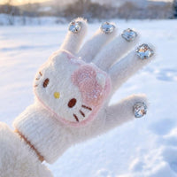 Soft Cat G Adore Soft and Cozy Furry Cartoon G Adore Thermal Winter Accessory for Girls, Women, Cold Weather, Biking, Daily Wear