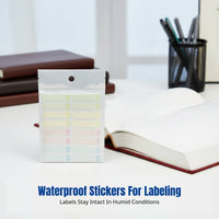Name Label Sticker Set, Waterproof, Tear-Resistant, Handwritten, Date & Shelf Life Marking, Cartoon Creature Circle Designs