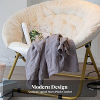 Foldable Design Padded bowl Chair Space-Saving Folding bowl Chair Ergonomic Comfort Household Furniture Sturdy Frame for Adults, Students, Teens, Balcony, Bedroom, Living Room, literature