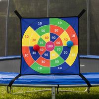Safe Substitute to Sharp Darts Trampoline Target Board Soft Fabric Sticky Ball Dartboard for Children