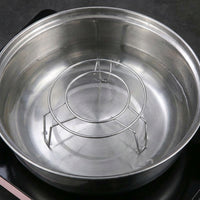 Vegetable Steamer Basket with Rack Stand, Stainless Steel Steamer and Steaming Basket for Home Kitchen, No Installation Required Bun Steamer Insert