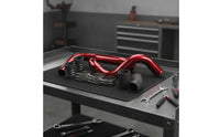 High Performance Turbo Intercooler Pipe Kit Polished Intercooler Pipe with Silicone Boots Bolt-on Vehicle Part Durable for Engine Bay