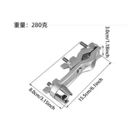 Drum Set U-Shape Frame Hardware Cowbell Adapter Clamp, Small Percussion Stand, Woodblock Cowbell Mount