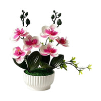 Artificial Blossom Plant Arrangement Layered Blossoms Potted Blossom Plant Decor