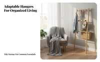 Space-Saving complimentarystanding Corner Coat Tree With Hanging pegs L-Shaped Corner Rack Simple Design Gsideent Stand Stable and long-lasting for Homeowners, Families, Students, Bedroom, Entryway, Living Room, Apartment