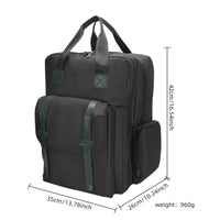 Barbers Tool Bag Portable Backpack with Front Pockets Large Capacity Backpack with Side Pockets for Barbers, Salon