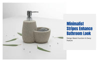 Resin Vertical Stripe Lotion Bottle, Modern Minimalist Pump Dispenser, Hotel, Guesthouse, Bathroom