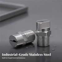 Stainless Steel Fan Nozzle Rust-Proof Stainless Steel Spray Nozzle Long-Lasting for Professionals, Cleaning, Dust Control