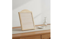 Minimalist Design Velvet Band Holder Display Stand Large Capacity Tabletop Band Holder Organizer Tray Stable Easel Back for Jewelry Collectors