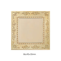 Wall Plate with Floral Border Antique Gold Switch Faceplate Ornate