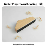 Ergonomic Design Guitar Fret Beveling File Precise Angle Fret Chamfering File Polished Finish for Luthiers, Repair Shop, Workshop