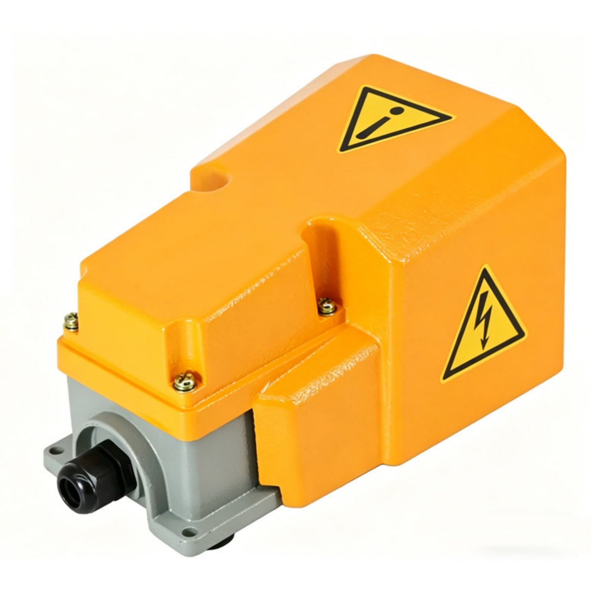 Industrial Foot Pedal Switch Heavy Duty Foot Switch with Aluminum Guard Handsfree for Machinists