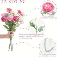 Artificial Peony Bouquet with 3 Heads for Wedding Decoration